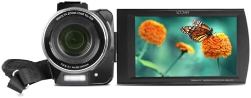 Minolta 4K Ultra HD Camcorder with 3.5-inch Touchscreen – 10x Optical Zoom, 28MP Photos, Digital Stabilizer, Accessory Shoe Mount, Time Lapse, Face Detection, 32GB Card, Remote Control (Black) - Image 6