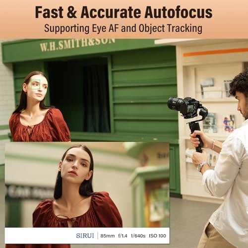 SIRUI Aurora 85mm F1.4 Full Frame Auto Focus Lens, Telephoto Prime Portrait Lens for E Mount Cameras FX3, FX6, A7 Series, A7R Series, A7S Series, A9, ZV-E1, Black - Image 6