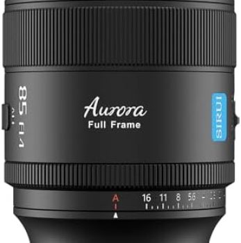 SIRUI Aurora 85mm F1.4 Full Frame Auto Focus Lens, Telephoto Prime Portrait Lens for E Mount Cameras FX3, FX6, A7 Series, A7R Series, A7S Series, A9, ZV-E1, Black