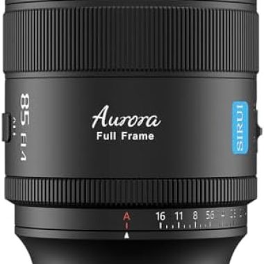 SIRUI Aurora 85mm F1.4 Full Frame Auto Focus Lens, Telephoto Prime Portrait Lens for E Mount Cameras FX3, FX6, A7 Series, A7R Series, A7S Series, A9, ZV-E1, Black
